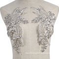 Cheerfeel lace crystal flower decorative wedding dress applique patch for wedding and party dress RM-404